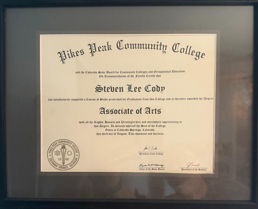 Associate of Arts in Liberal Arts, -Pikes Peak Community College